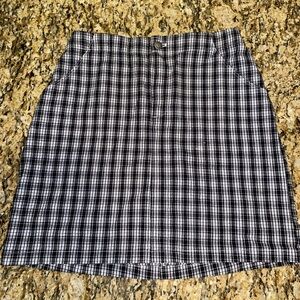 Hollister Black and White Plaid Mini Skirt | Women’s size S